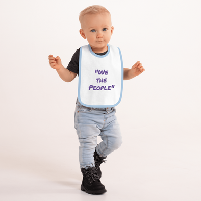 "We the People" ... Embroidered Baby Bib