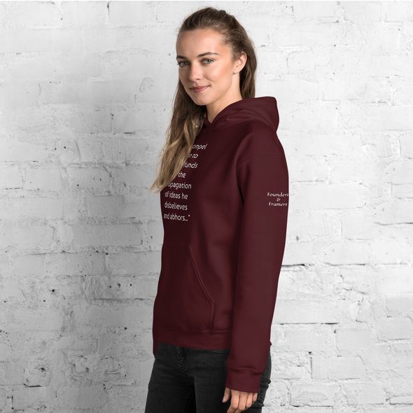 Unisex Hoodie...Jefferson said it so well!