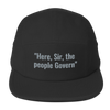 Five Panel Cap with Alexander Hamilton's famous statement