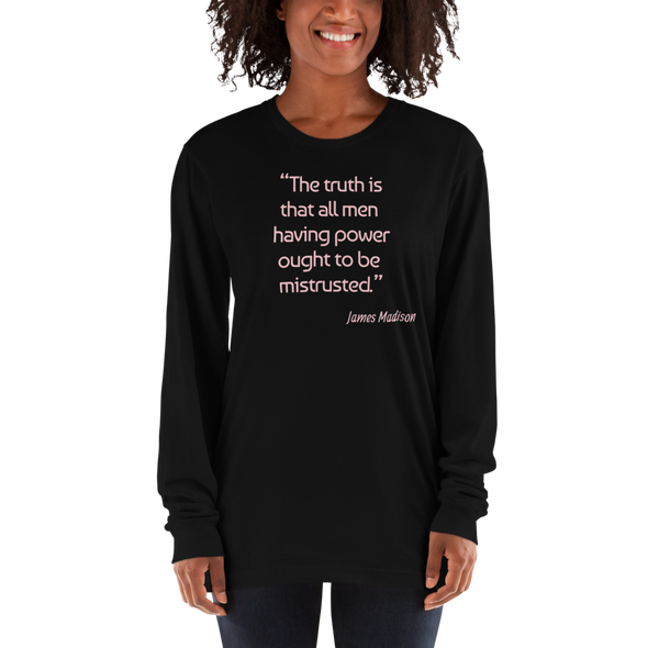 James Madison Quote - Long sleeve t-shirt