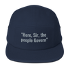 Five Panel Cap with Alexander Hamilton's famous statement