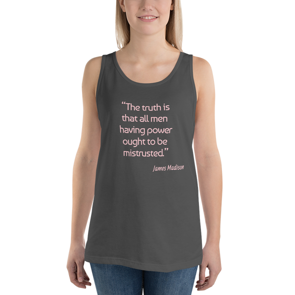 James Madison Quote - Unisex Tank Top