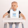 James Madison Quote - Embroidered Baby Bib