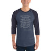 Raglan Shirt with Thomas Jefferson's Famous Quote on Principles!